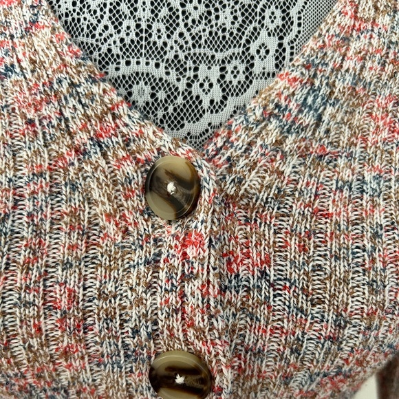 Madewell Marled Shrunken Ribbed Cardigan Sweater - Picture 3 of 10